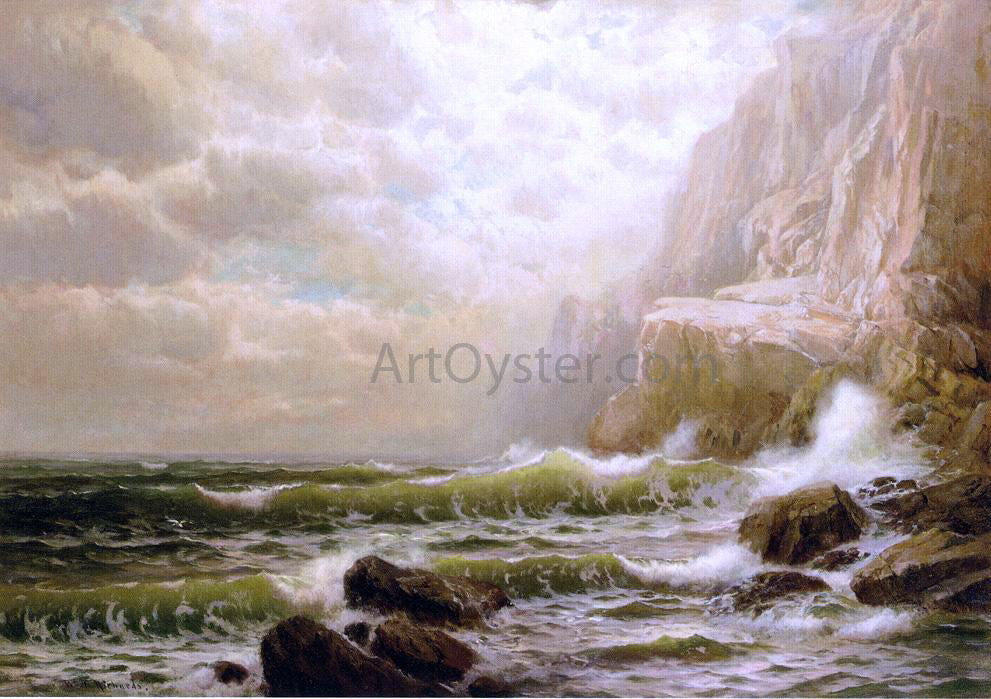 William Trost Richards Cliffs of Dover - Hand Painted Oil Painting