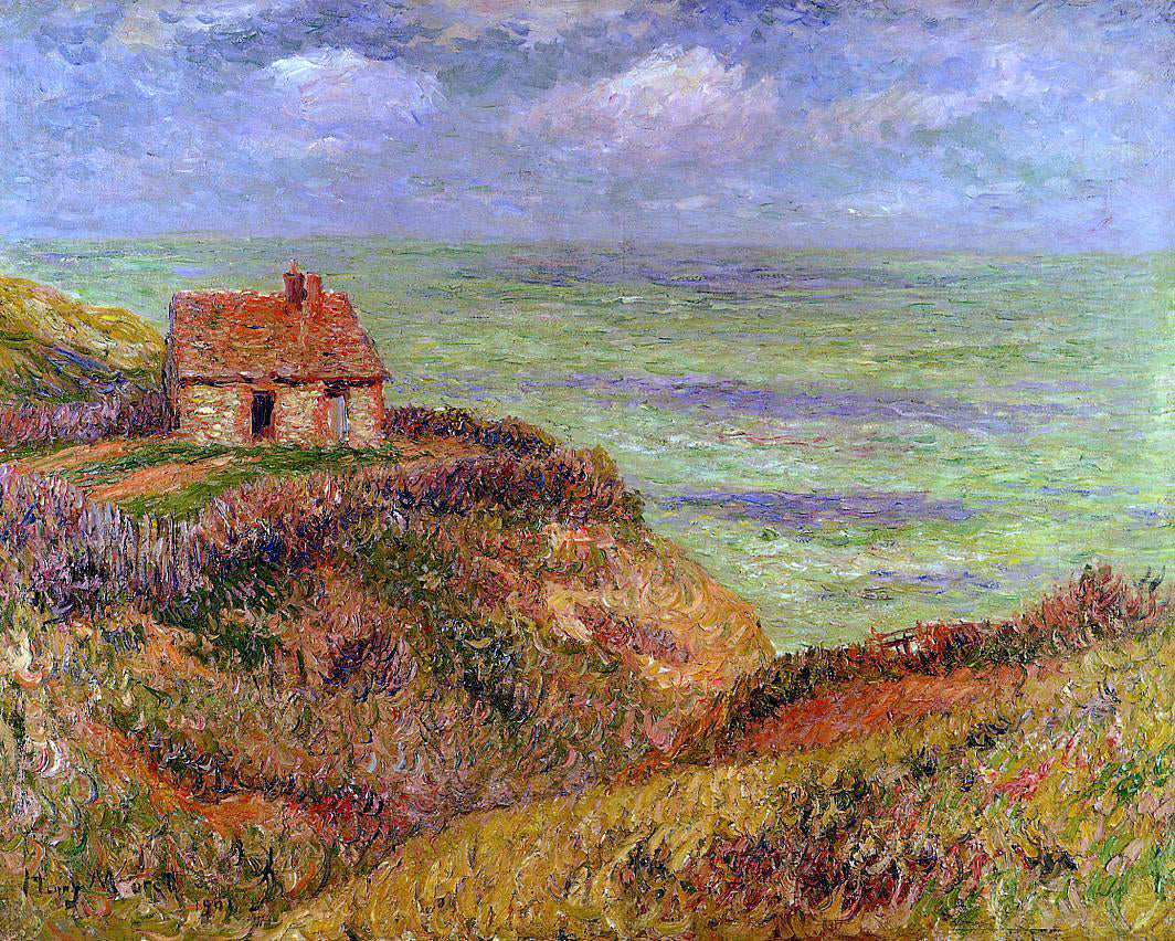 Henri Moret Cliffs of Moelian, Finistere - Hand Painted Oil Painting