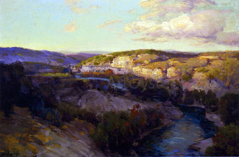 Julian Onderdonk Cliffs on the Guadalupe - Hand Painted Oil Painting