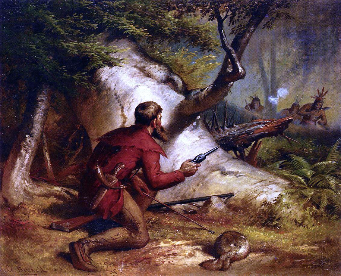 George Frederick Bensell Closing In - Hand Painted Oil Painting