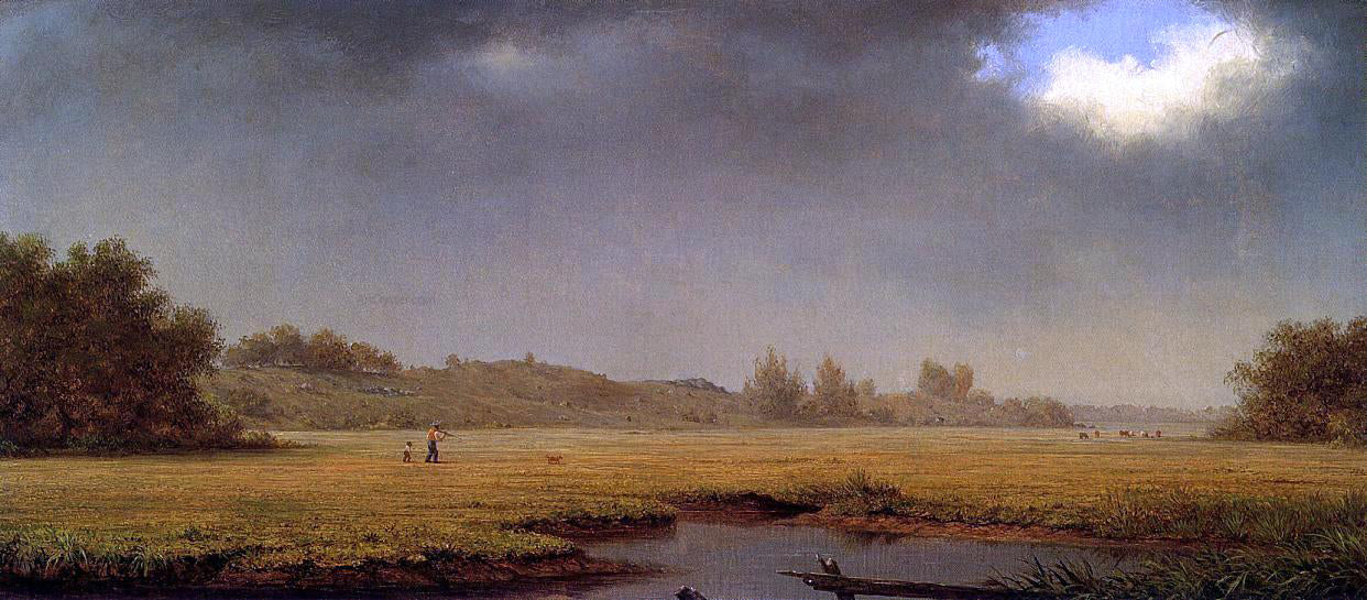 Martin Johnson Heade Cloudy Day, Rhode Island - Hand Painted Oil Painting