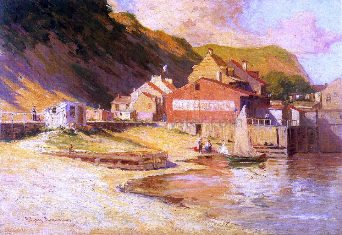 Herbert Cyrus Farnum Club Carollion - Hand Painted Oil Painting
