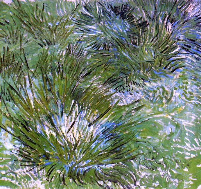 Vincent Van Gogh Clumps of Grass - Hand Painted Oil Painting
