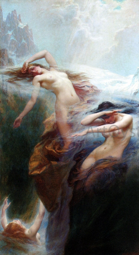 Herbert James Draper Clyties of the Mist - Hand Painted Oil Painting
