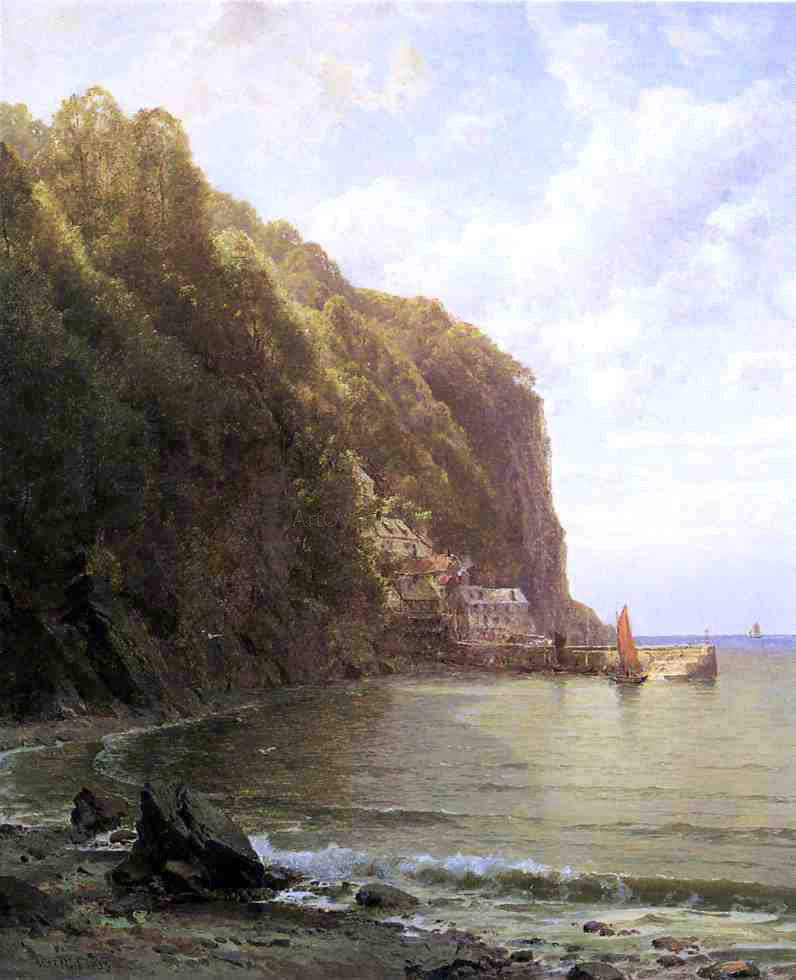 William Trost Richards Coast of Cornwall - Hand Painted Oil Painting