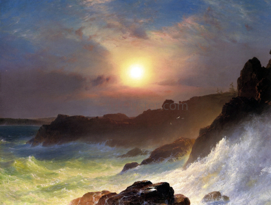 Frederic Edwin Church A Coast Scene, Mount Desert - Hand Painted Oil Painting