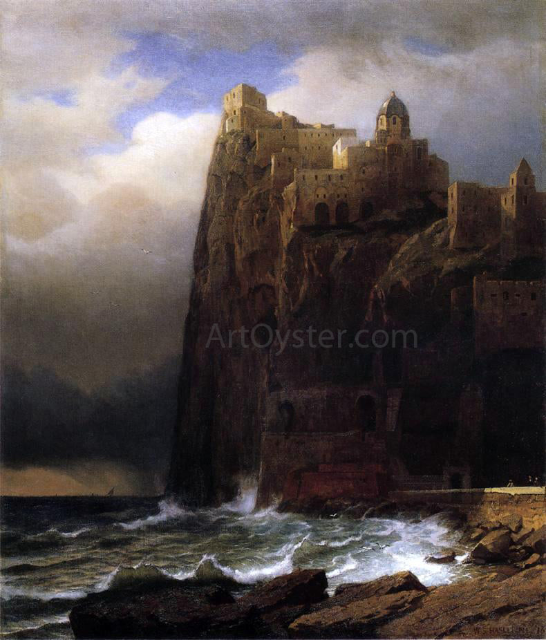  William Stanley Haseltine Coastal Cliffs - Hand Painted Oil Painting
