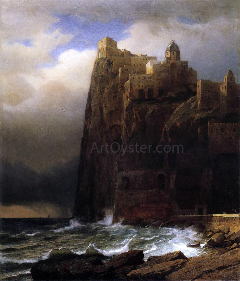 William Stanley Haseltine Coastal Cliffs - Hand Painted Oil Painting