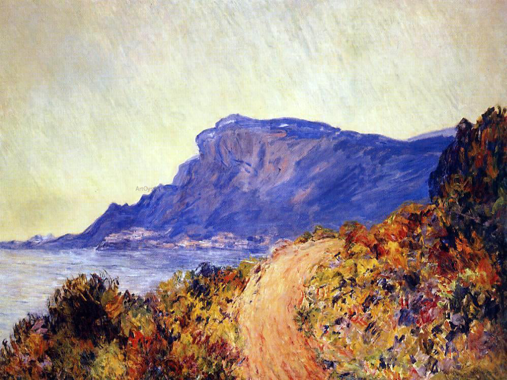 Claude Oscar Monet Coastal Road at Cap Martin, near Menton - Hand Painted Oil Painting