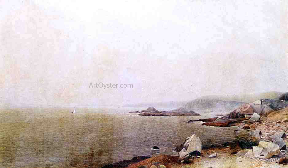 James Augustus Suydam Coastal View - Hand Painted Oil Painting