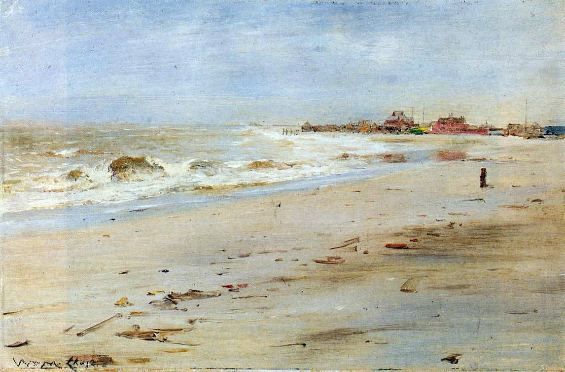 William Merritt Chase Coastal View - Hand Painted Oil Painting