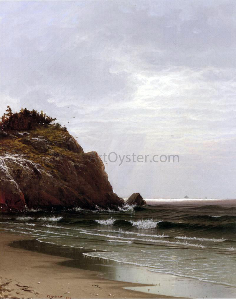 Alfred Thompson Bricher Coastal View, Newport - Hand Painted Oil Painting