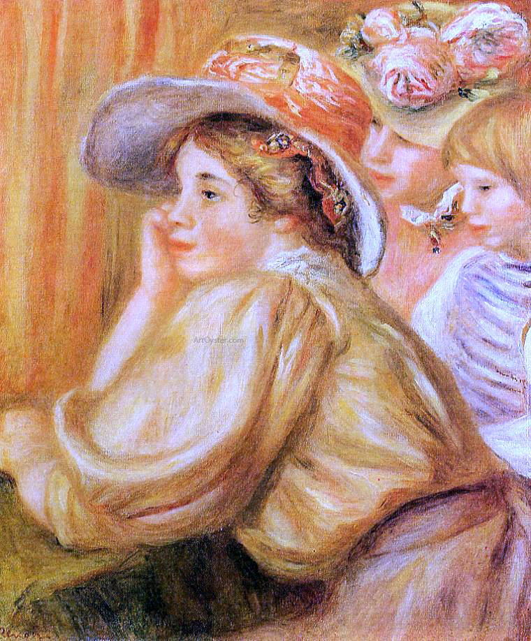 Pierre Auguste Renoir Coco and Two Servants - Hand Painted Oil Painting