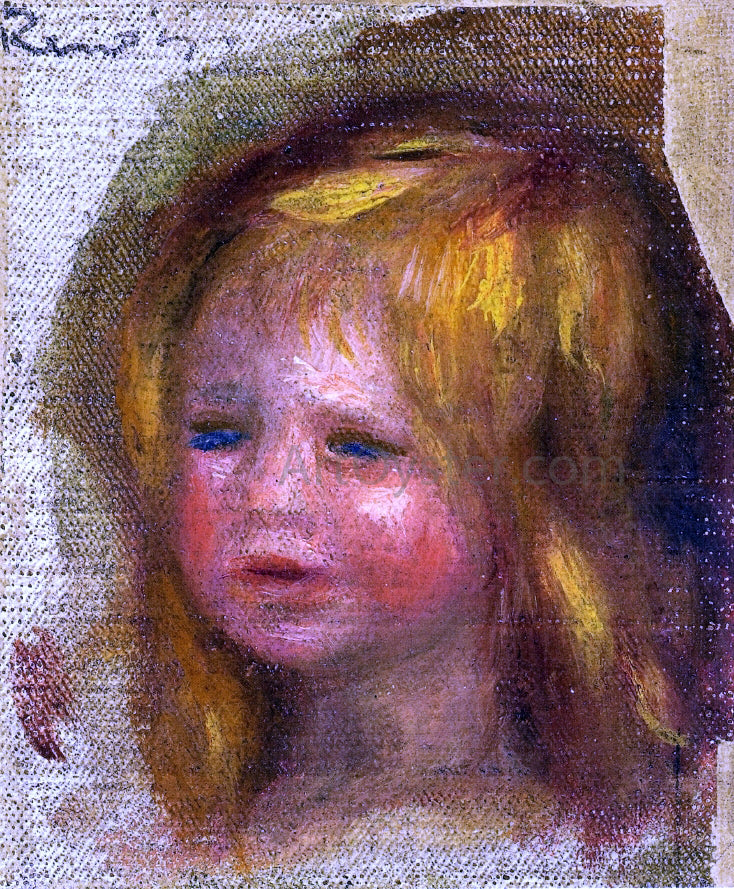 Pierre Auguste Renoir Coco's Head - Hand Painted Oil Painting