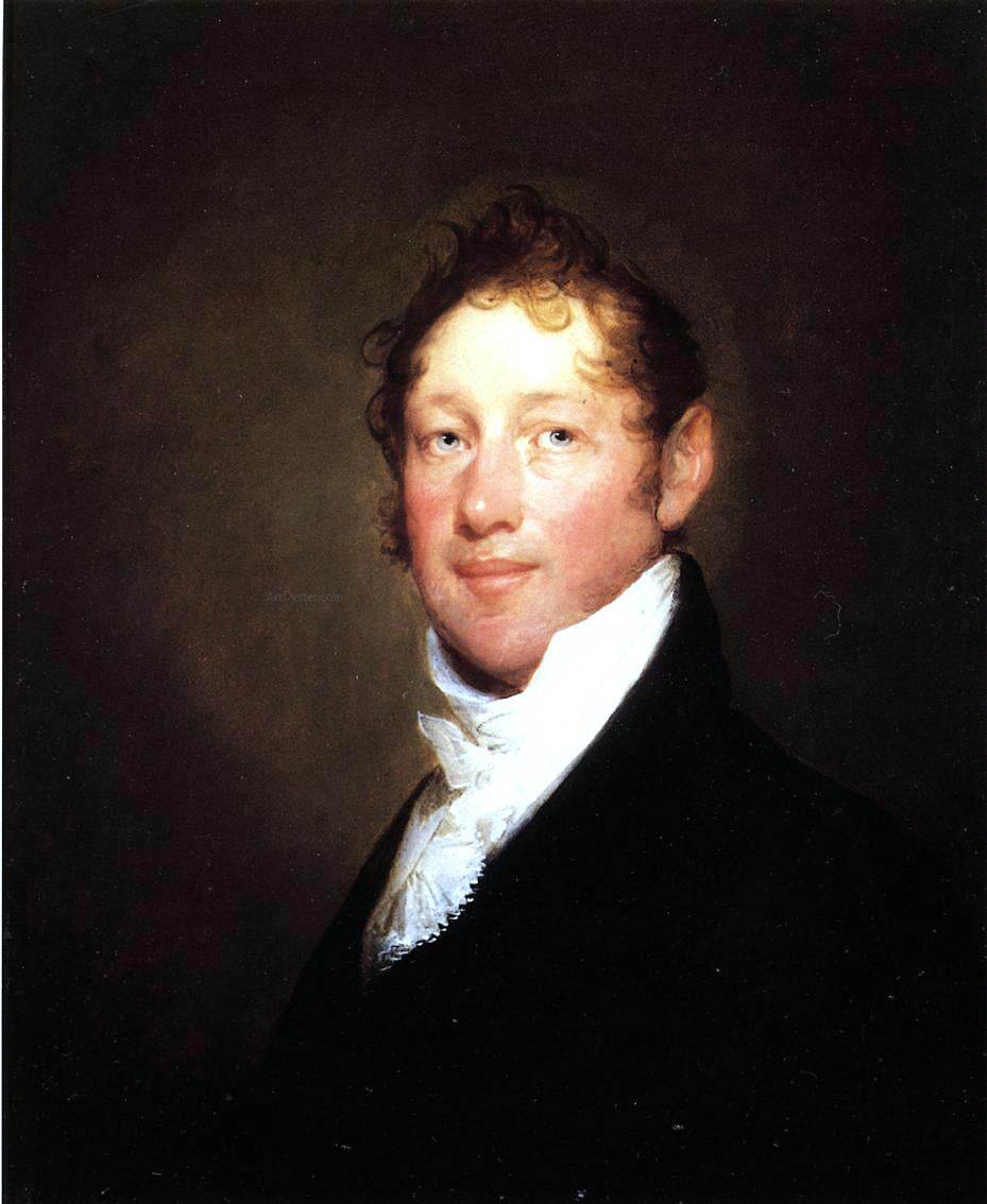 Gilbert Stuart Colonel Israel Elliot Trask - Hand Painted Oil Painting