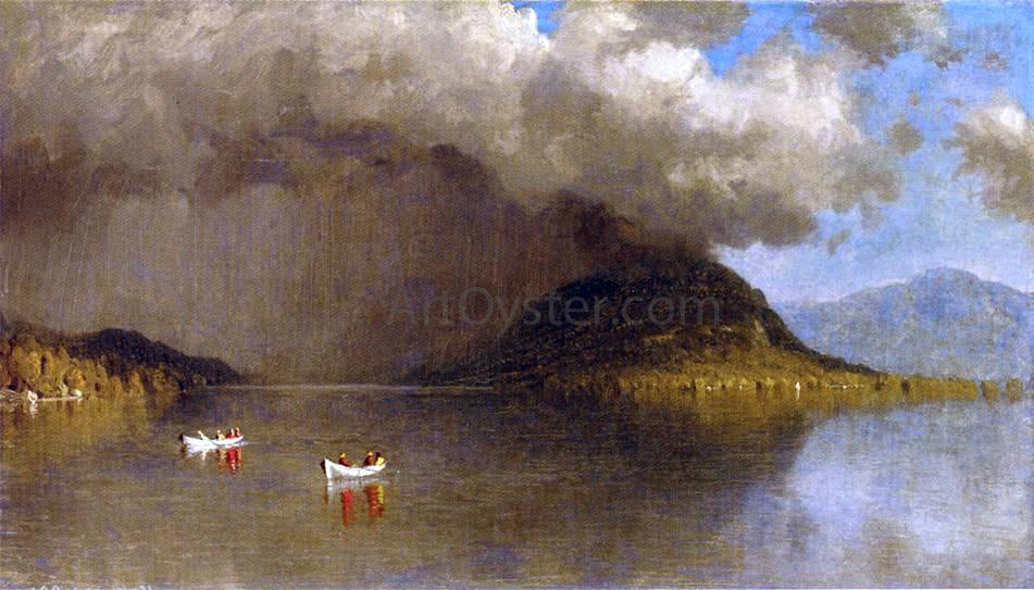  Sanford Robinson Gifford Coming Rain on Lake George: A Sketch - Hand Painted Oil Painting