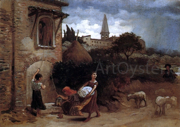 Elihu Vedder Coming Storm - Hand Painted Oil Painting