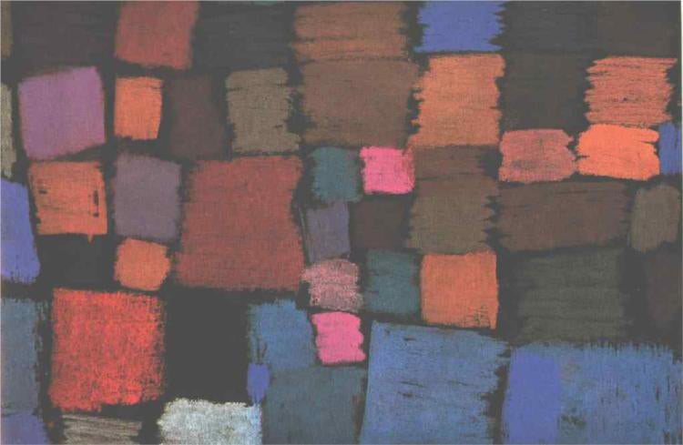 Paul Klee Coming to Bloom - Hand Painted Oil Painting