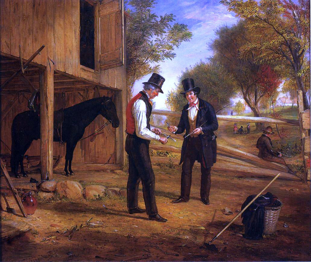 William Sidney Mount Coming to the Point - Hand Painted Oil Painting
