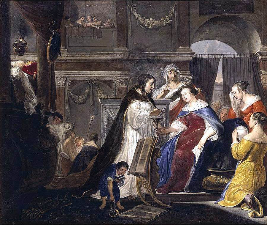 Arnold Houbraken Commemoration of King Mausolus by Queen Artemisia - Hand Painted Oil Painting