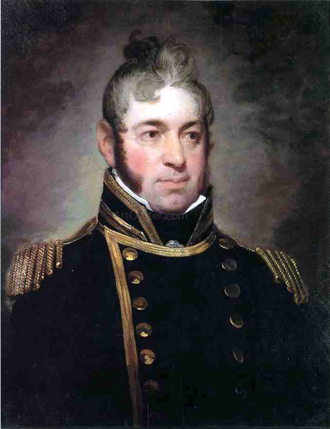 Gilbert Stuart Commodore William Bainbridge, Commander of The Constitution (1774-1833) - Hand Painted Oil Painting