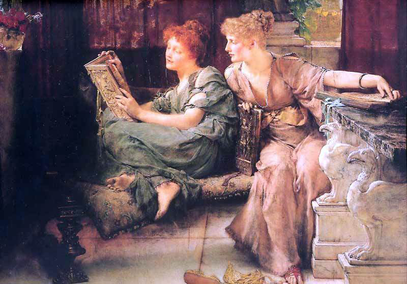 Sir Lawrence Alma-Tadema Comparisions - Hand Painted Oil Painting