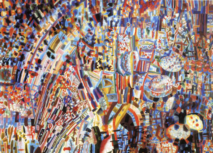 Pavel Filonov Composition - Hand Painted Oil Painting