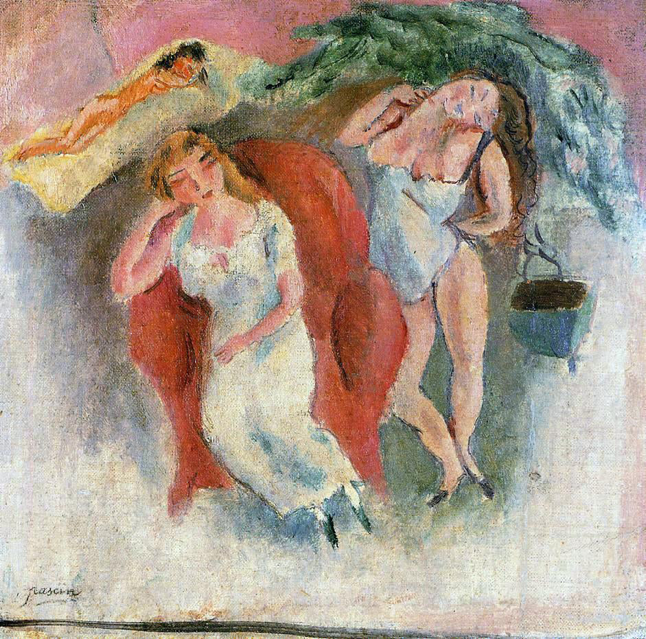 Jules Pascin Composition with Three Women - Hand Painted Oil Painting