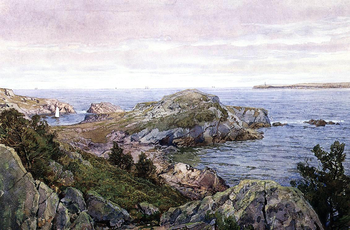  William Trost Richards Conanicut, Rhode Island - Hand Painted Oil Painting