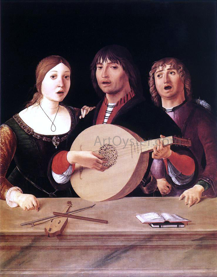 The Elder Lorenzo Costa Concert - Hand Painted Oil Painting