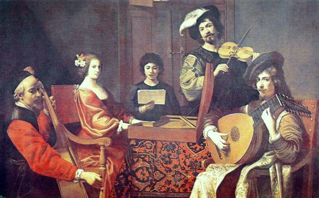 Robert Tournieres Concert - Hand Painted Oil Painting