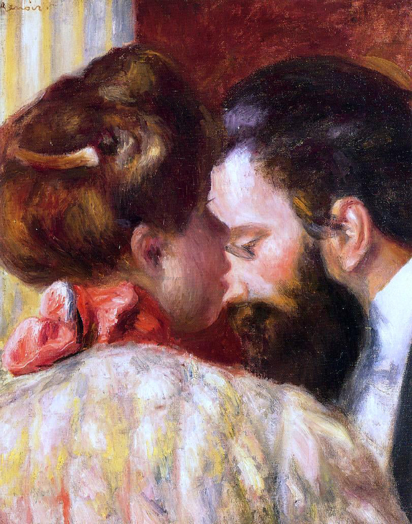 Pierre Auguste Renoir Confidence - Hand Painted Oil Painting