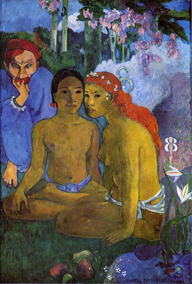 Paul Gauguin Contes Barbares (also known as Primitive Tales) - Hand Painted Oil Painting