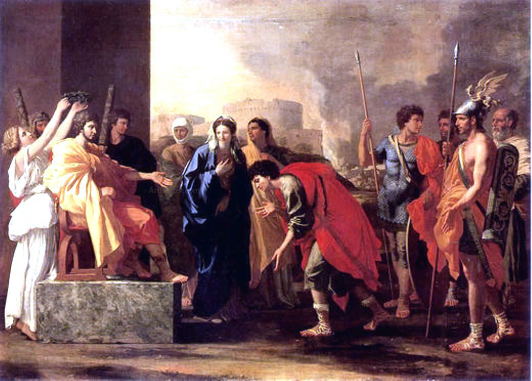 Nicolas Poussin Continence of Scipio - Hand Painted Oil Painting