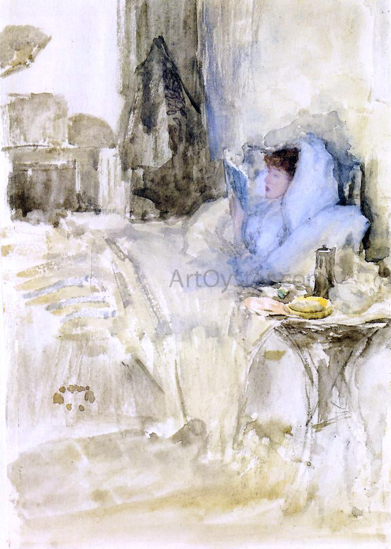 James McNeill Whistler Convalescent (also known as Petit Dejeuner; note in opal) - Hand Painted Oil Painting
