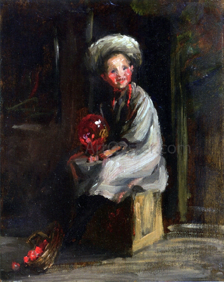 Robert Henri Cori with a Balloon - Hand Painted Oil Painting