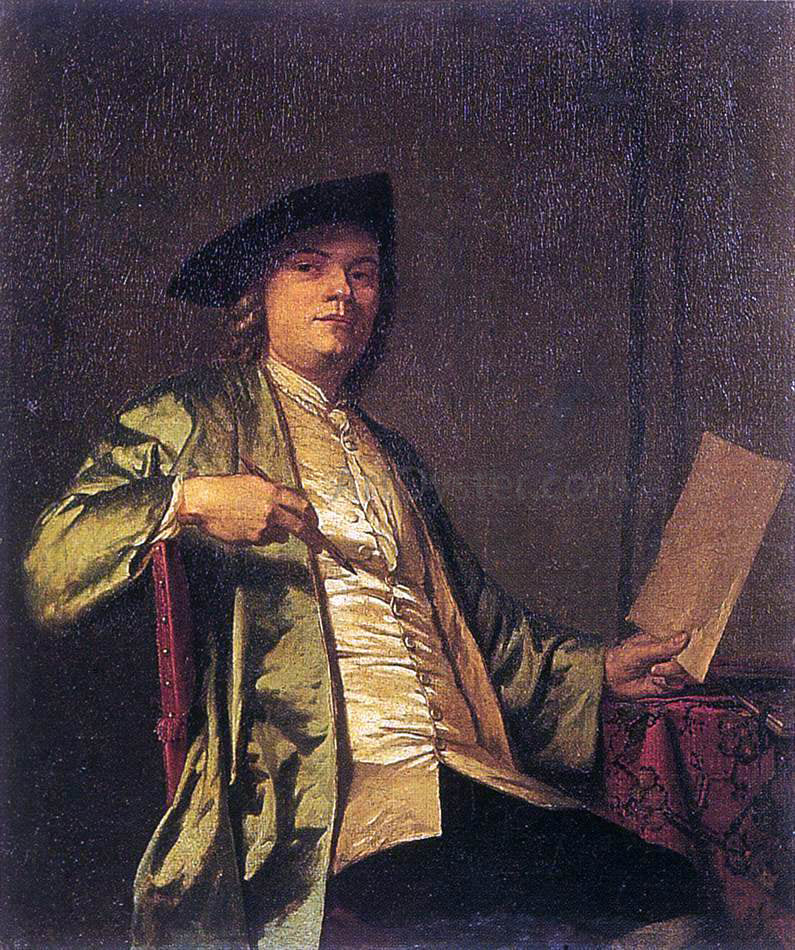 George Van der Mijn Cornelis Ploos van Amstel - Hand Painted Oil Painting