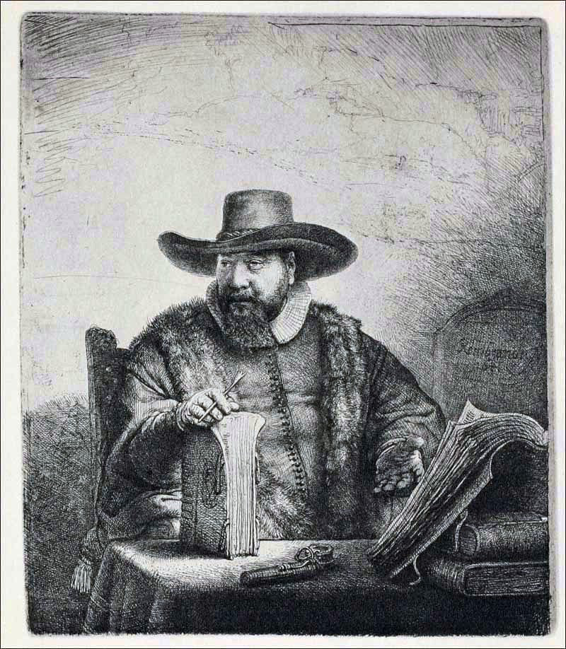 Rembrandt Van Rijn Corneliz Claesz Anslo - Hand Painted Oil Painting