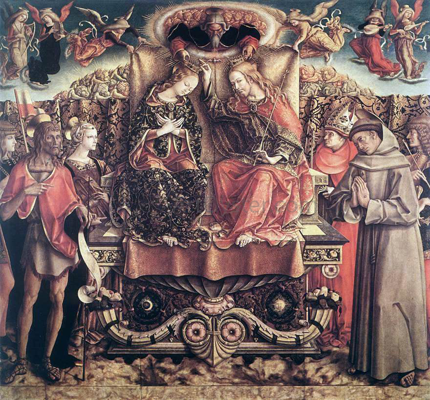  Carlo Crivelli Coronation of the Virgin - Hand Painted Oil Painting