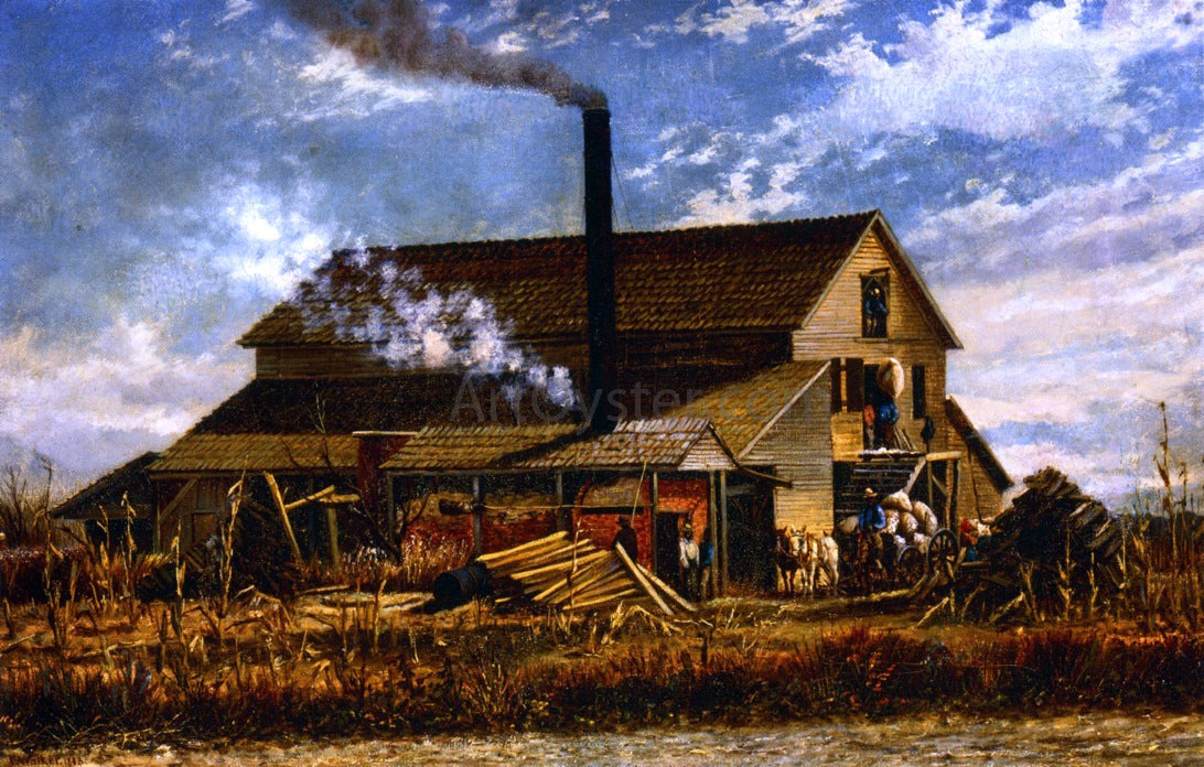  William Aiken Walker Cotton Gin, Adams County, Mississippi - Hand Painted Oil Painting
