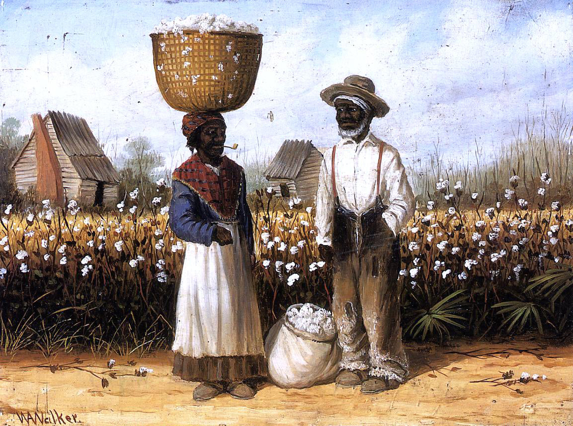 William Aiken Walker Cotton Pickers - Hand Painted Oil Painting