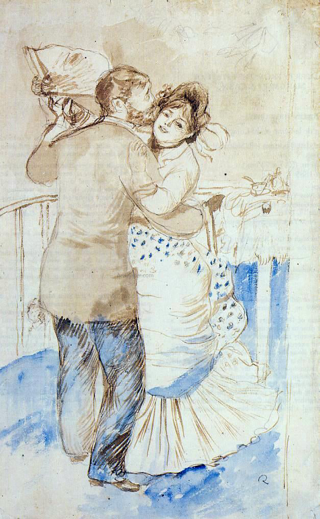 Pierre Auguste Renoir Country Dance (study) - Hand Painted Oil Painting