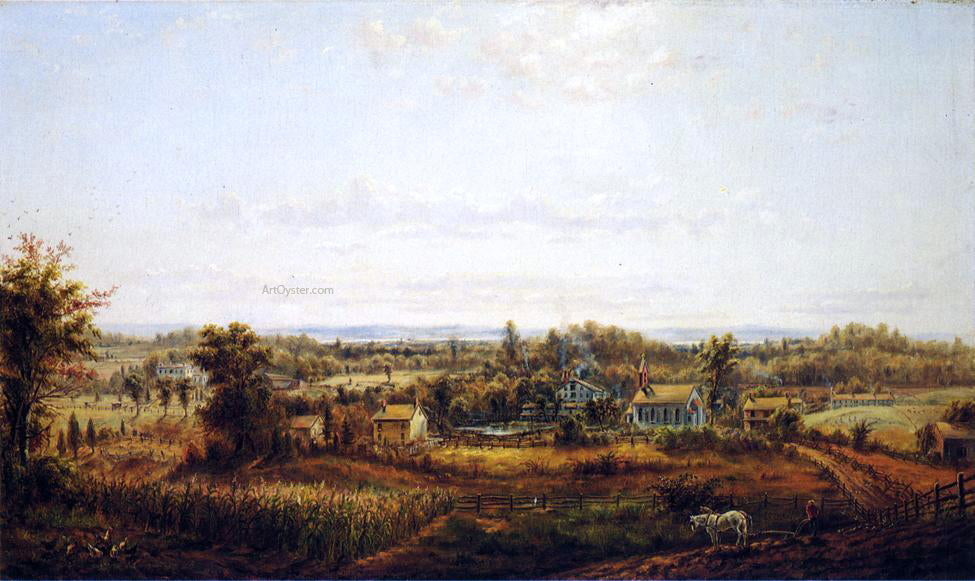 Edward Lamson Henry Country Landscape - Hand Painted Oil Painting