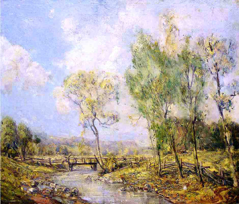 Guy Orlando Rose Country Landscape - Hand Painted Oil Painting