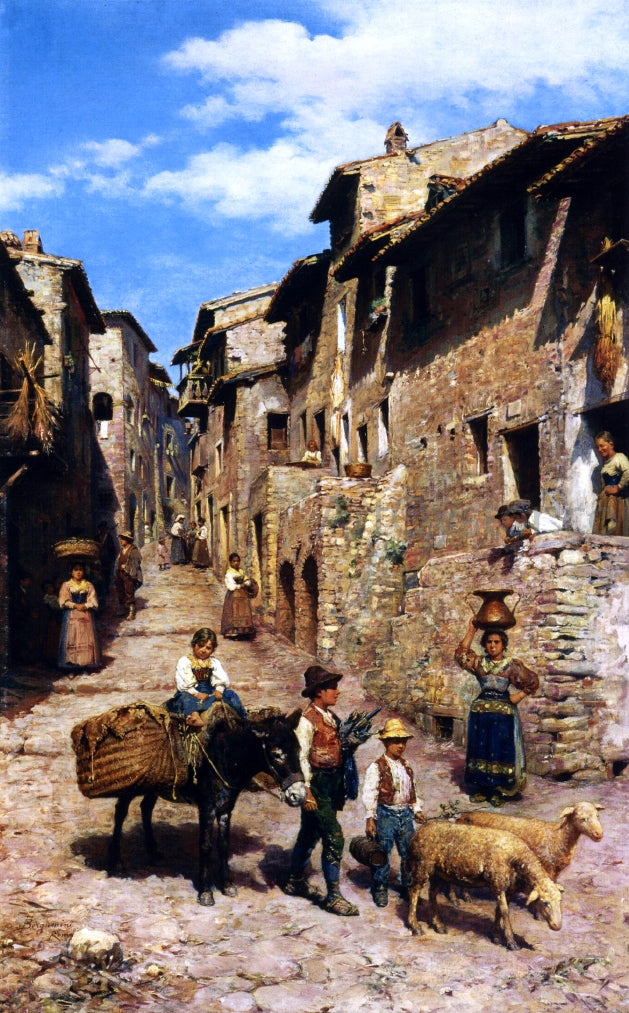 Francesco Bergamini Country Life - Hand Painted Oil Painting