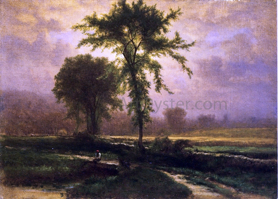 George Inness Country Road - Hand Painted Oil Painting