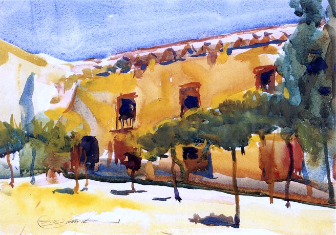Charles Webster Hawthorne Court of the Oranges, Sevilla - Hand Painted Oil Painting