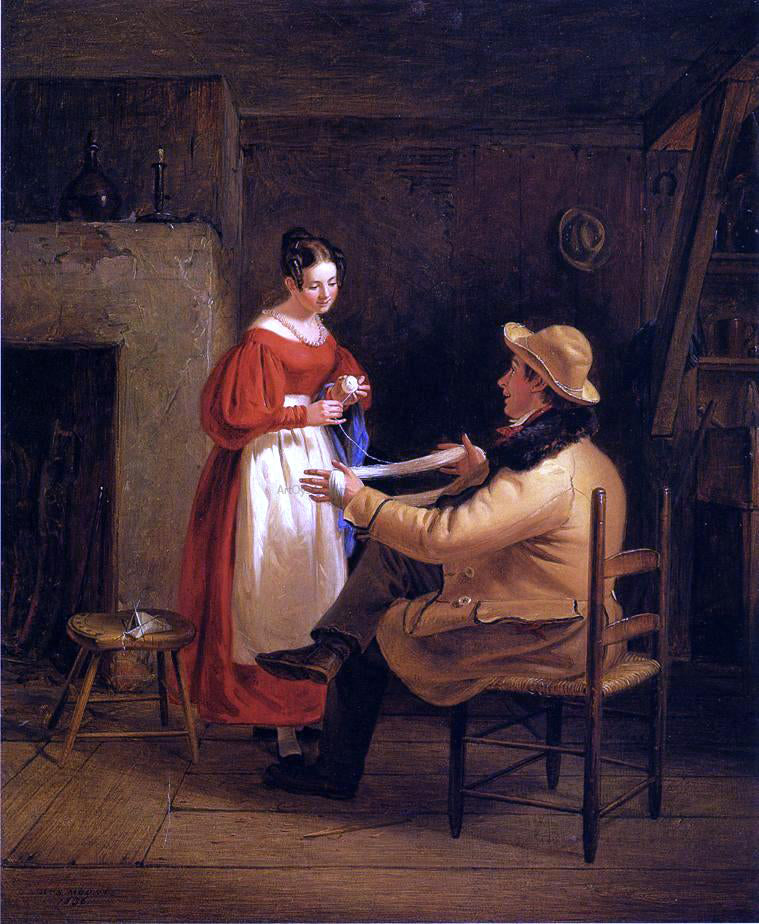 William Sidney Mount Courtship (also known as Winding Up) - Hand Painted Oil Painting