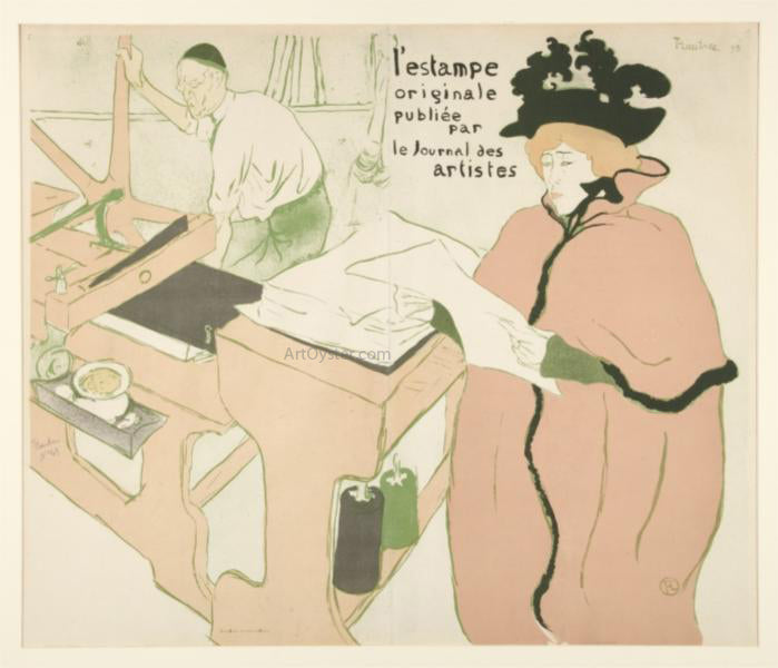 Henri De Toulouse-Lautrec Coverage of the Original - Hand Painted Oil Painting