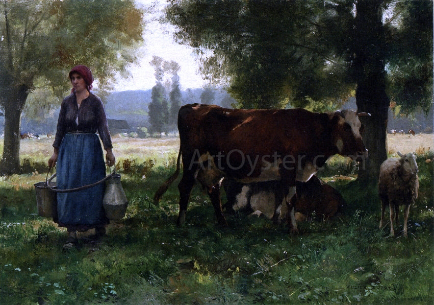 Julien Dupre Cowherd - Hand Painted Oil Painting